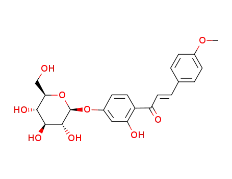 4'-β-D-glucopyranosyloxy-2'-hydroxy-4-methoxy-<i>trans</i>-chalcone