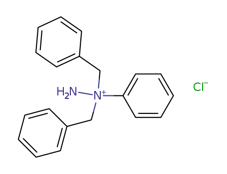 Molecular Structure of 3288-63-9 (Hydrazinium, 1-phenyl-1,1-bis(phenylmethyl)-, chloride)