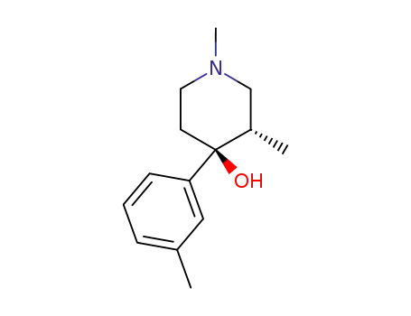 (+/-)-1,3<i>t</i>-dimethyl-4-<i>m</i>-tolyl-piperidin-4<i>r</i>-ol