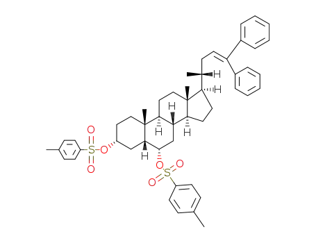 24,24-diphenyl-3α,6α-bis-(toluene-4-sulfonyloxy)-5β-chol-23-ene