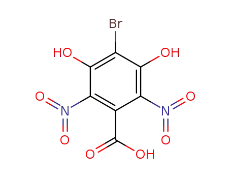 Molecular Structure of 860757-51-3 (4-bromo-3,5-dihydroxy-2,6-dinitro-benzoic acid)