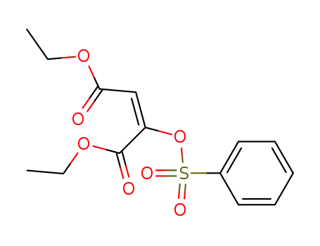 benzenesulfonyloxy-maleic acid diethyl ester