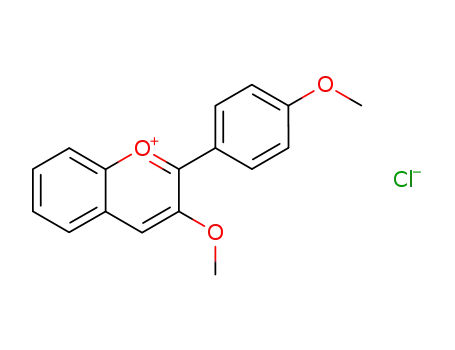 3-methoxy-2-(4-methoxy-phenyl)-chromenylium; chloride
