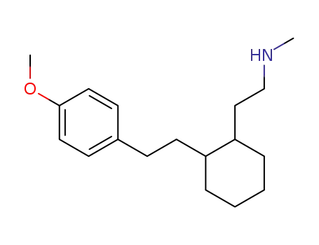 Molecular Structure of 852334-50-0 ({2-[2-(4-methoxy-phenethyl)-cyclohexyl]-ethyl}-methyl-amine)