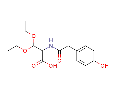 3,3-diethoxy-2-[2-(4-hydroxy-phenyl)-acetylamino]-propionic acid
