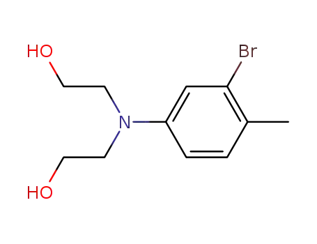 3-bromo-<i>N</i>,<i>N</i>-bis-(2-hydroxy-ethyl)-4-methyl-aniline