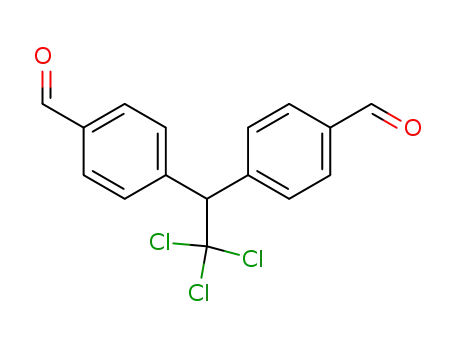 Molecular Structure of 54545-85-6 (Benzaldehyde, 4,4'-(2,2,2-trichloroethylidene)bis-)