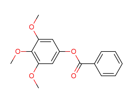 Molecular Structure of 93435-56-4 (Phenol, 3,4,5-trimethoxy-, benzoate)