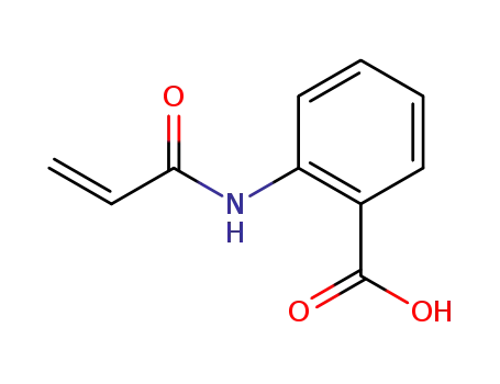 Molecular Structure of 17090-27-6 (Benzoic acid, 2-[(1-oxo-2-propenyl)amino]-)