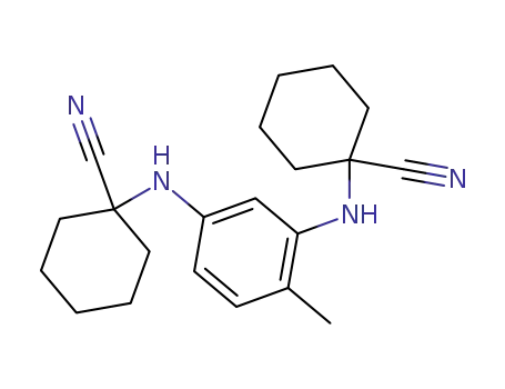 Molecular Structure of 855425-07-9 (1,1'-(4-methyl-<i>m</i>-phenylenediamino)-bis-cyclohexanecarbonitrile)