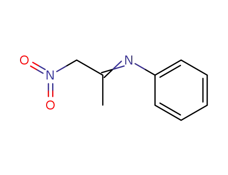 Molecular Structure of 34555-47-0 (Benzenamine, N-(1-methyl-2-nitroethylidene)-)