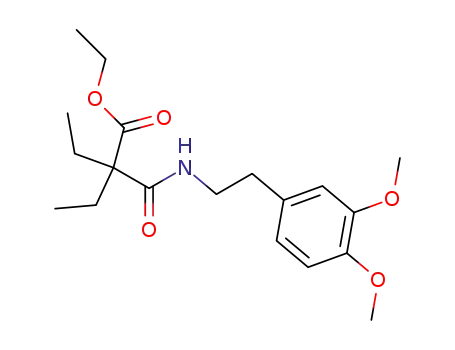 2,2-diethyl-<i>N</i>-(3,4-dimethoxy-phenethyl)-malonamic acid ethyl ester