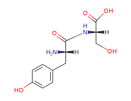 Molecular Structure of 13588-99-3 (L-Serine, N-L-tyrosyl-)