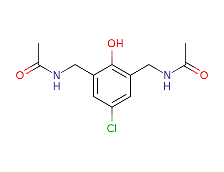 Molecular Structure of 89479-06-1 (Acetamide,
N,N'-[(5-chloro-2-hydroxy-1,3-phenylene)bis(methylene)]bis-)