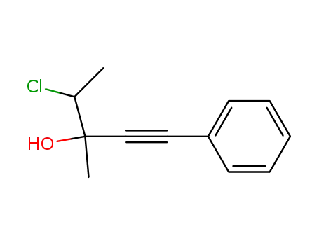4-chloro-3-methyl-1-phenyl-pent-1-yn-3-ol