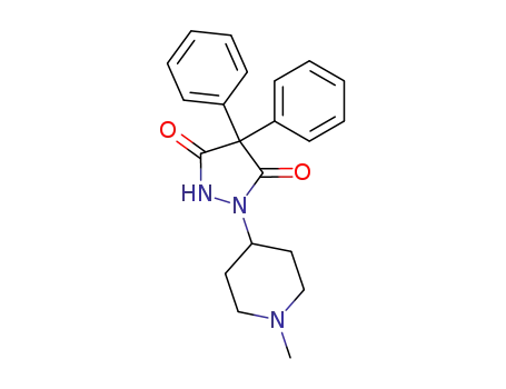 1-(1-methyl-piperidin-4-yl)-4,4-diphenyl-pyrazolidine-3,5-dione