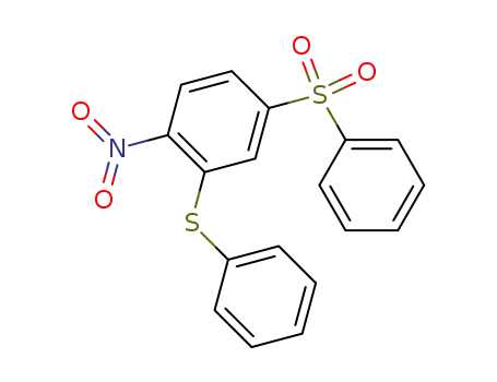 Molecular Structure of 860241-51-6 (4-benzenesulfonyl-1-nitro-2-phenylsulfanyl-benzene)