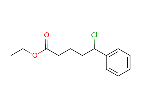 Molecular Structure of 100607-73-6 (5-chloro-5-phenyl-valeric acid ethyl ester)