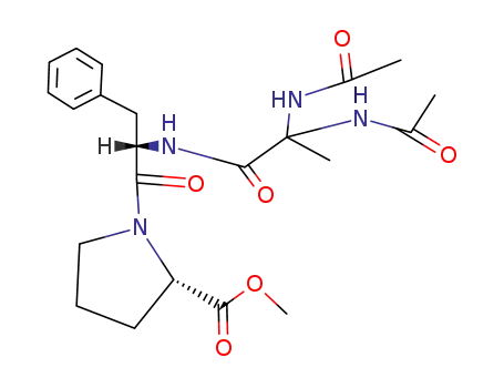 1-[<i>N</i>-(2,2-bis-acetylamino-propionyl)-L-phenylalanyl]-L-proline-methyl ester