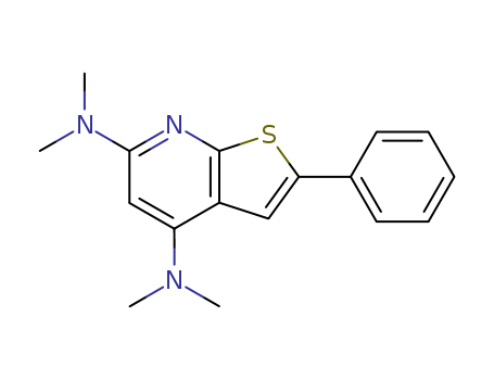 Thieno[2,3-b]pyridine-4,6-diamine,N4,N4,N6,N6-tetramethyl-2-phenyl- cas  65416-96-8