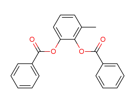 Molecular Structure of 95703-32-5 (2,3-bis-benzoyloxy-toluene)