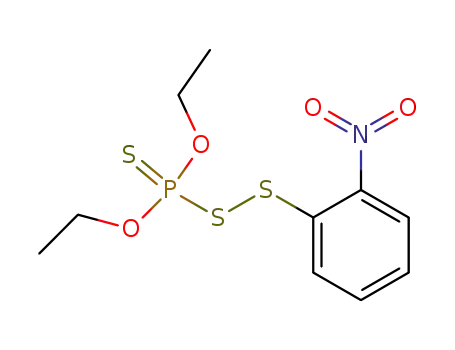 disulfidothiophosphoric acid <i>O</i>,<i>O</i>'-diethyl ester-<i>S</i>-<i>S</i>-(2-nitro-phenyl ester)