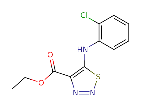 5-(2-chloro-anilino)-[1,2,3]thiadiazole-4-carboxylic acid ethyl ester