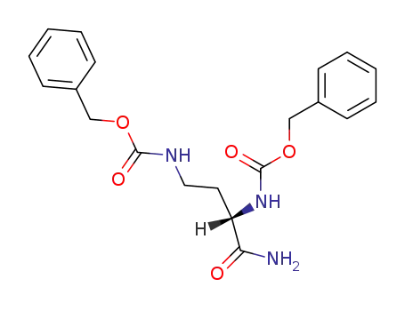 Molecular Structure of 4218-64-8 ((<i>S</i>)-2,4-bis-benzyloxycarbonylamino-butyric acid amide)