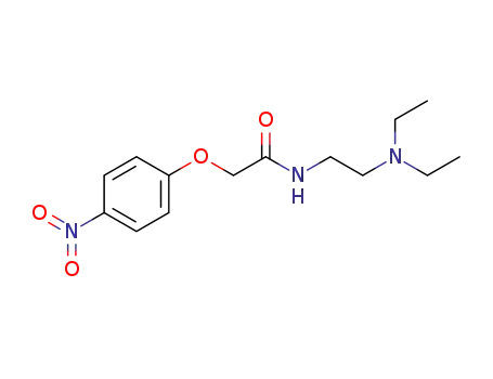 Molecular Structure of 19076-88-1 ((4-nitro-phenoxy)-acetic acid-(2-diethylamino-ethylamide))