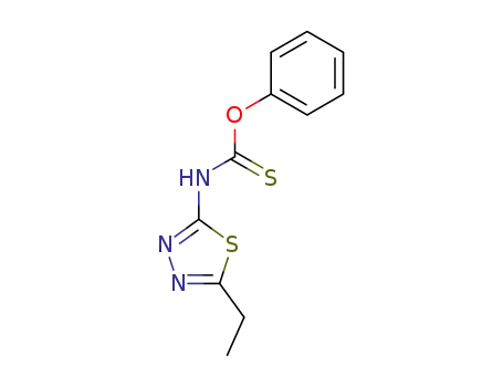 (5-ethyl-[1,3,4]thiadiazol-2-yl)-thiocarbamic acid <i>O</i>-phenyl ester