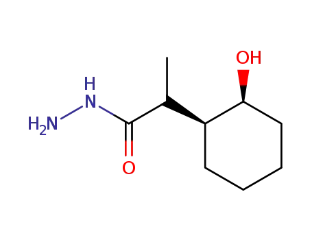 Molecular Structure of 98951-37-2 ((+/-)(Ξ)-2-((1Ξ)-<i>cis</i>-2-hydroxy-cyclohexyl)-propionic acid hydrazide)