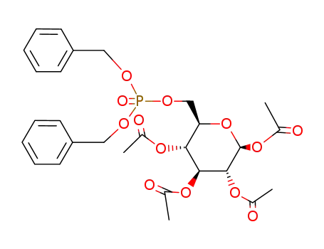 <i>O</i><sup>1</sup>,<i>O</i><sup>2</sup>,<i>O</i><sup>3</sup>,<i>O</i><sup>4</sup>-Tetraacetyl-<i>O</i><sup>6</sup>-(bis-benzyloxy-phosphoryl)-β-D-glucopyranose