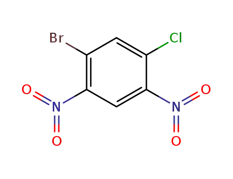 Molecular Structure of 100191-15-9 (1-bromo-5-chloro-2,4-dinitro-benzene)