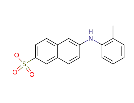 Molecular Structure of 34322-41-3 (6-<i>o</i>-toluidino-naphthalene-2-sulfonic acid)