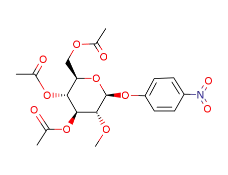 (4-nitro-phenyl)-(<i>O</i><sup>3</sup>,<i>O</i><sup>4</sup>,<i>O</i><sup>6</sup>-triacetyl-<i>O</i><sup>2</sup>-methyl-β-D-glucopyranoside)