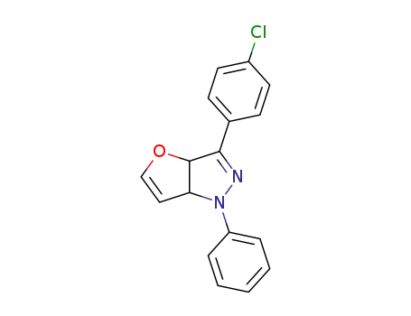 Molecular Structure of 19972-83-9 (3-(4-chloro-phenyl)-1-phenyl-3a,6a-dihydro-1<i>H</i>-furo[3,2-<i>c</i>]pyrazole)