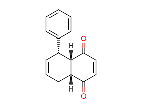 (+/-)-5<i>t</i>-phenyl-(4a<i>rH</i>.8a<i>cH</i>)-4a.5.8.8a-tetrahydro-naphthoquinone-(1.4)