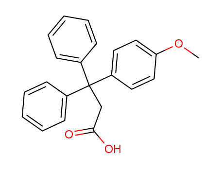 Molecular Structure of 976-84-1 (3-(4-methoxy-phenyl)-3,3-diphenyl-propionic acid)