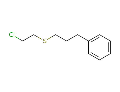 Molecular Structure of 99858-12-5 (Benzene, [3-[(2-chloroethyl)thio]propyl]-)