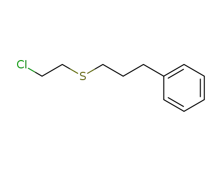 Molecular Structure of 99858-12-5 (Benzene, [3-[(2-chloroethyl)thio]propyl]-)