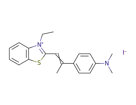 3-ethyl-2-[2-(4-dimethylamino-phenyl)-propenyl]-benzothiazolium; iodide