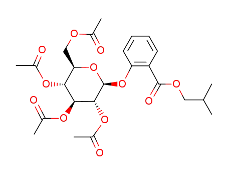 2-(tetra-<i>O</i>-acetyl-β-D-glucopyranosyloxy)-benzoic acid isobutyl ester
