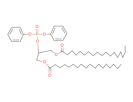 Molecular Structure of 106843-02-1 (phosphoric acid-(β,β'-bis-stearoyloxy-isopropyl ester)-diphenyl ester)