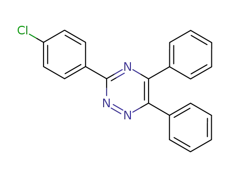 Molecular Structure of 62230-36-8 (1,2,4-Triazine, 3-(4-chlorophenyl)-5,6-diphenyl-)