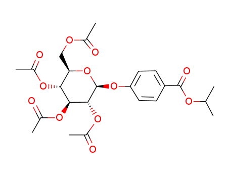 4-(tetra-<i>O</i>-acetyl-β-D-glucopyranosyloxy)-benzoic acid isopropyl ester