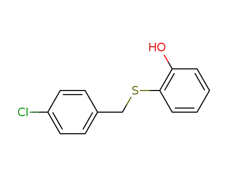 Molecular Structure of 103206-26-4 (2-(4-chloro-benzylsulfanyl)-phenol)
