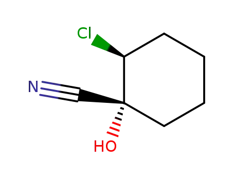 (+/-)-2<i>c</i>-chloro-1-hydroxy-cyclohexane-<i>r</i>-carbonitrile