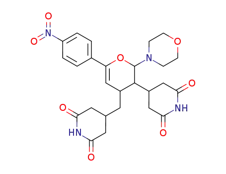 4-[4-(2,6-dioxo-piperidin-4-ylmethyl)-2-morpholin-4-yl-6-(4-nitro-phenyl)-3,4-dihydro-2<i>H</i>-pyran-3-yl]-piperidine-2,6-dione