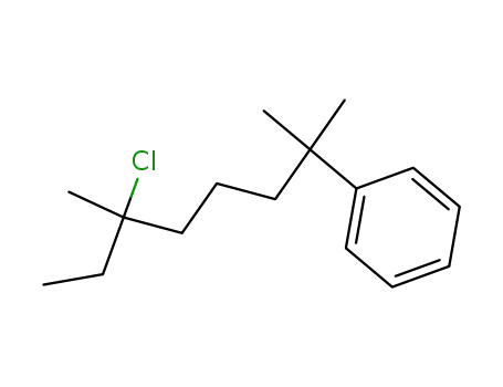 Molecular Structure of 93144-60-6 (3-Chlor-3,7-dimethyl-7-phenyl-octan)