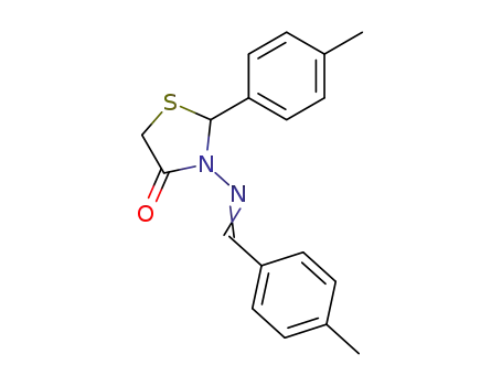 4-Thiazolidinone,
2-(4-methylphenyl)-3-[[(4-methylphenyl)methylene]amino]-